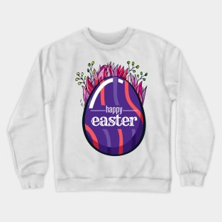 Happy Easter day. A Purple Easter Egg Crewneck Sweatshirt